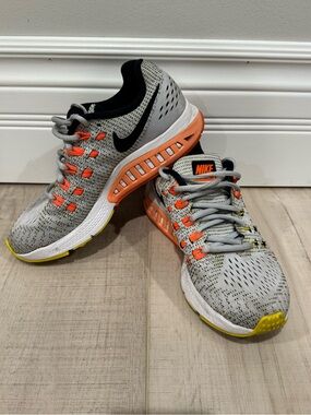 Nike Air Zoom Structure 19 Running Shoes Grey Orange Women’s 6.5